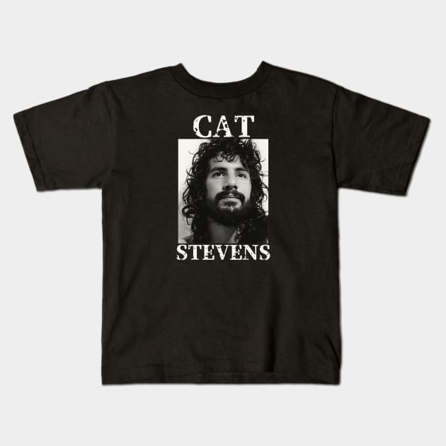 Cat Stevens Kids T-Shirt by PlokadStories